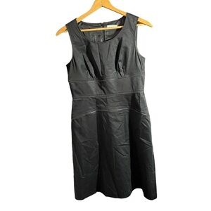 Calvin Klein Black Sleeveless Dress with Zipper Detail Size 8